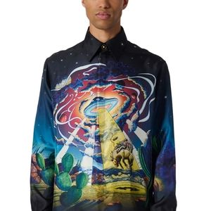 CASABLANCA COWBOY DE L'ESPACE LS SILK SHIRT XL